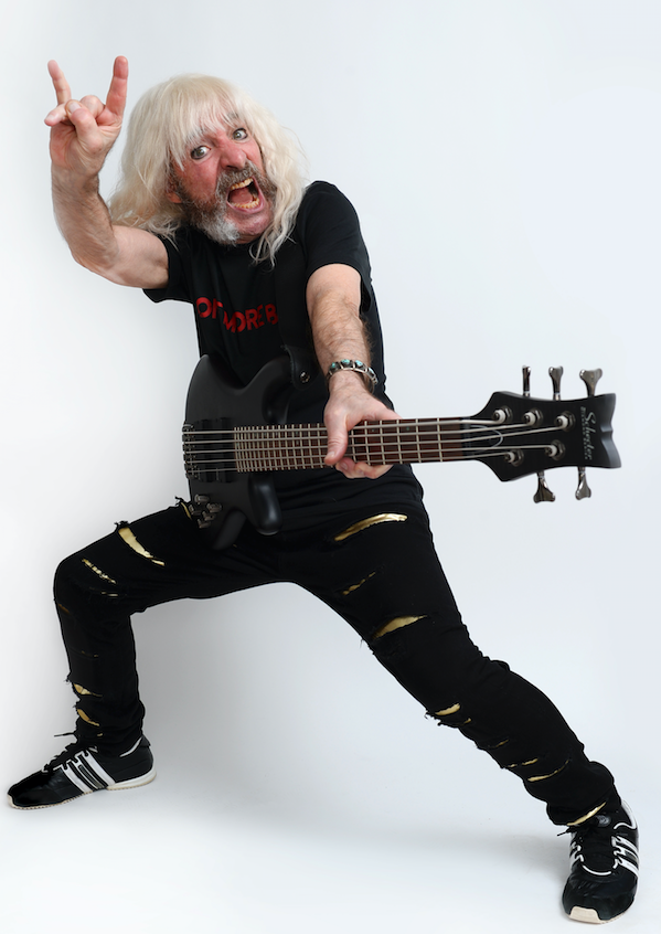 Derek Smalls holding a bass