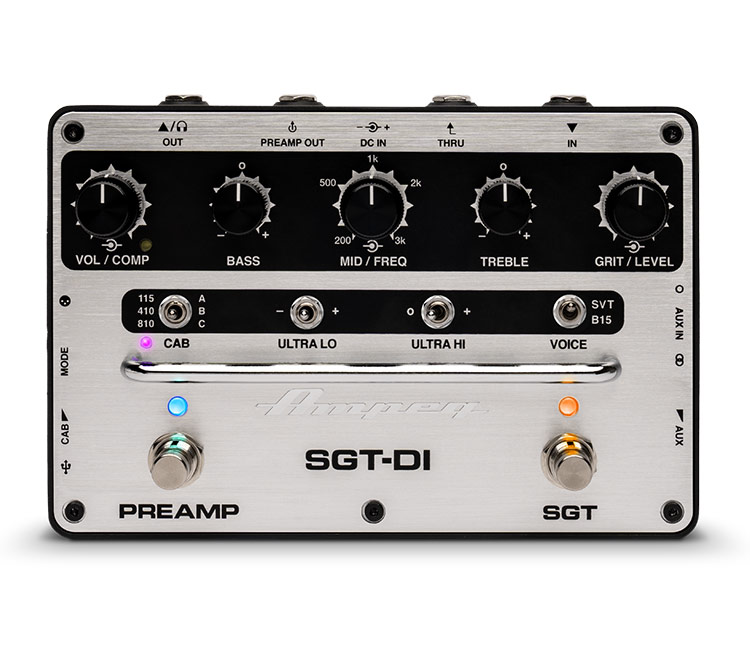 Ampeg :: SGT-DI :: Premium Bass Preamps and DI Pedal