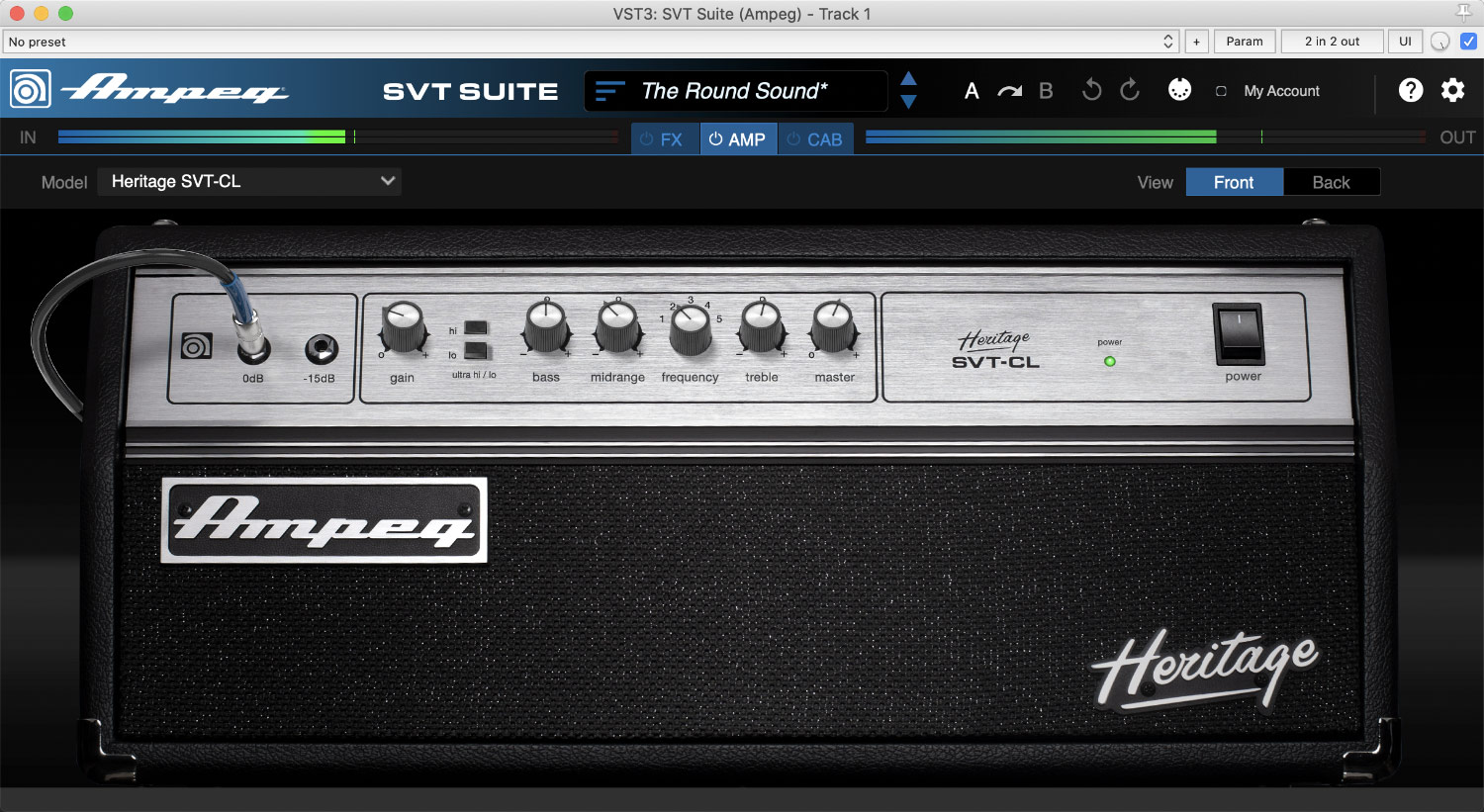 ampeg bass amp vst