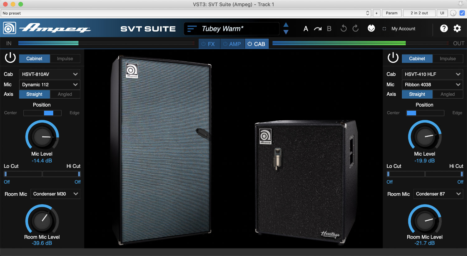 Ampeg SVT Suite SVT Amp Heads Plugin